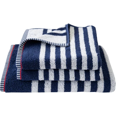 Abbildung von Dyckhoff Handtuch Set &quot;Maritim, Sea Stripe&quot;, (Set, 3 St., 2 Handtücher (50 x 100 cm) 1 Duschtuch (70 140 cm), (50x100cm), (70x140cm)