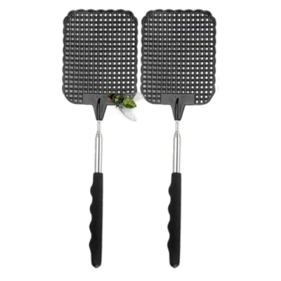 Abbildung von Gartiva® Fliegenklatsche 12er XXL Set ausziehbar Teleskop Klatsche, von 27cm bis 73cm
