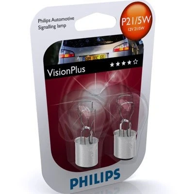Abbildung von PHILIPS VisionPlus 12499VPB2 Glühlampe, Blinkleuchte 12 21/5 P21/5W, Kugellampe FORD: Focus Mk3 Kasten / Kombi, FIESTA 6, 5