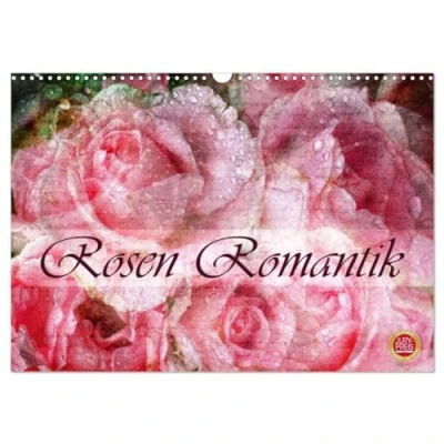 Abbildung von Rosen Romantik (Wandkalender 2025 DIN A3 quer), CALVENDO Monatskalender: 12 wunderschöne Portraits romantischer (CALVENDO Kunst)