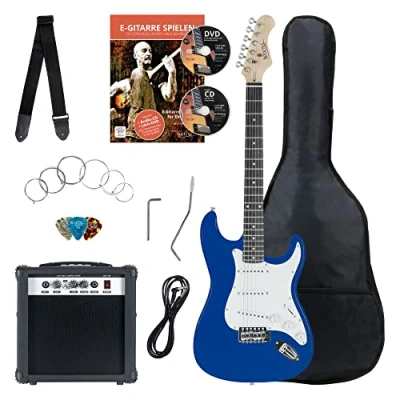 Abbildung von Rocktile E Gitarre Banger&#039;s Pack elektrische Komplettset, Set, inkl. Verstärker, Tasche, Kabel, Gurt, Schule, Schule