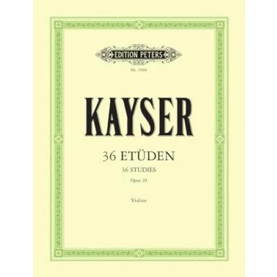 Abbildung von 36 Etüden op. 20 &quot;Für die Violine&quot;&quot;: Edition by Hans Sitt (Edition Peters)