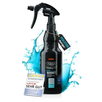 Abbildung von ADBL Bonnet (500ml) Polsterreiniger für Auto Textilien und Stoffe Entfernt Schmutz schonend ohne Rückstände Frischer Blütenduft Gebrauchsfertiger Interior Polster &amp; Textilreiniger, Autopflege