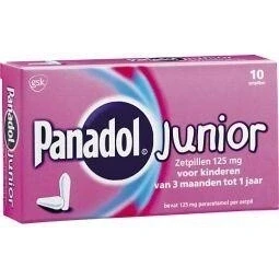 Abbildung von Panadol junior 125 mg 10 Zäpfchen