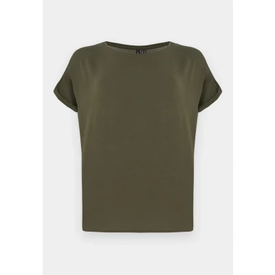 Abbildung von VERO MODA Damen Vmava Plain Ss Top Ga JRS Noos, Grape Leaf, X Small