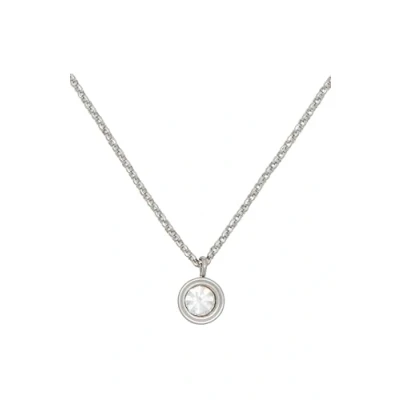 Abbildung von kate spade new york MINI Pendant Halskette clear/silvercoloured, Damen, Größe: One Size, Clear/silver coloured