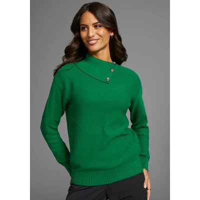 Abbildung von DELMAO Strickpullover, mit Knöpfen NEUE KOLLEKTION