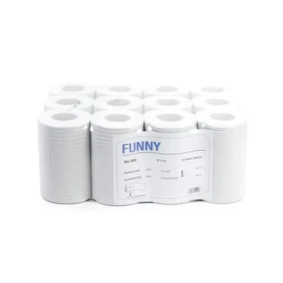 Abbildung von Funny Papierhandtuch Rolle, Innenzug, 20 cm, 1 lagig, recycling weiss, Mini, 1er Pack (1 x 12 Stück)