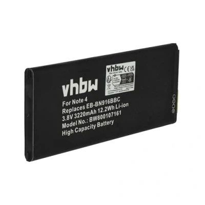 Abbildung von vhbw Akku Ersatz für Samsung EB BN916BBC Handy Smartphone Telefon (3220 mAh, 3,85 V, Li Ion)