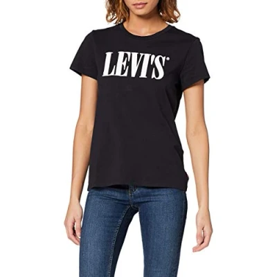 Abbildung von Levi&#039;s Damen The Perfect Tee T Shirt,Serif Caviar,S