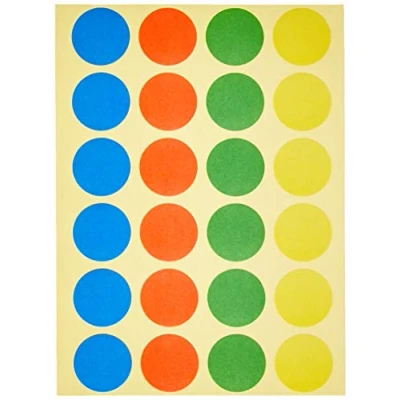 Abbildung von MAUL Klebepunkte Ø19mm (480 Stück) Bunt in 4 Farben Zubehör für Moderationskoffer, Flipchart und Moderationskarten Selbstklebende Sticker Aufkleber rund Büro