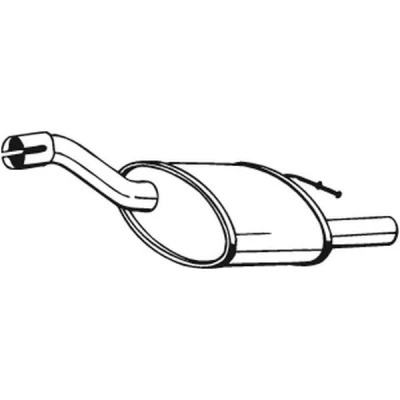 Abbildung von BOSAL 154 357 Endschalldämpfer FORD: Focus Mk1 Schrägheck