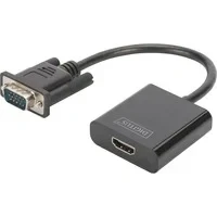 Abbildung von Digitus AV Konverter DA 70473 [VGA HDMI] 1920 x 1080 Pixel Audio Adapter, 15.00 cm