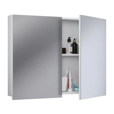 Abbildung von VCM Spiegelschrank Holz Badmöbel Spiegel Badinos 60 cm (1 St)