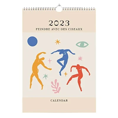 Abbildung von Grupo Erik Offizieller Matisse Kalender 2023, A3 Kalender, 30,5 x 41,9 cm, quadratischer Wandkalender klassischer spiralgebundener Flip 2023