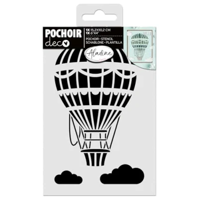 Abbildung von Aladine Stencil 15x10cm Hot Air Balloon (81269)