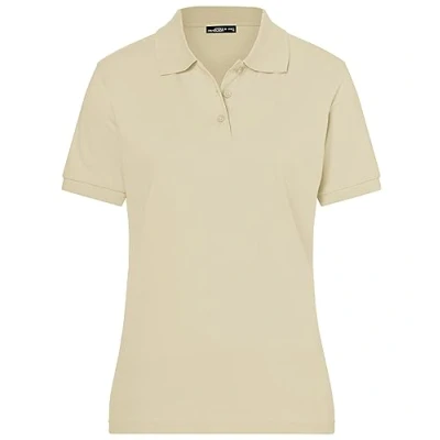 Abbildung von James &amp; Nicholson Damenpolo Classic Feines Piqué Poloshirt mit gestrickten Bündchen Farbe: Stone Grösse: XXL