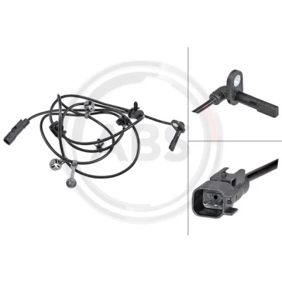Abbildung von A.B.S. 31871 ABS Sensor aktiver 1890 schwarz OPEL: Insignia A Sports Tourer, Schrägheck, Limousine
