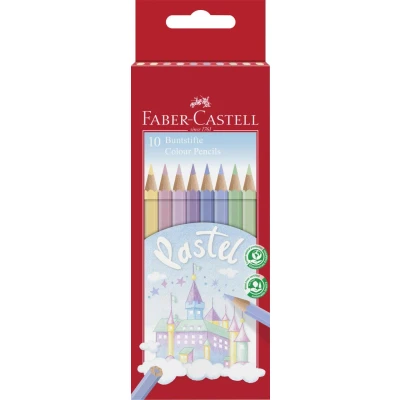 Abbildung von Faber Castell Buntstift 10 Buntstifte PASTELL farbsortiert