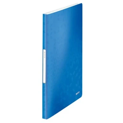 Abbildung von LEITZ Aktenordner 1 Sichtbuch mit 40 Hüllen WOW Präsentationsmappe blau