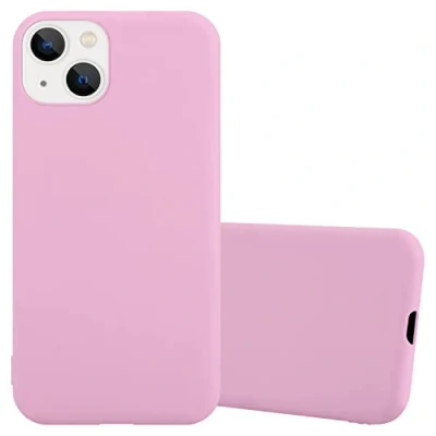 Abbildung von Cadorabo Hülle kompatibel mit Apple iPhone 14 Plus Schutzhülle TPU Silikon Case Candy Design Slim Kratzfest Weiche Gummi Rundumschutz für in Rosa