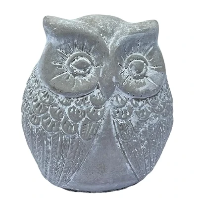 Abbildung von Dadeldo Living &amp; Lifestyle Eule Dekofigur Zement grau 10cm Weihnachtsdeko Herbstdeko