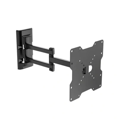 Abbildung von Meliconi FLATSTYLE FDR200, Doppelt Drehbare TV Wandhalterung, Flachbildschirmhalterung von 26&quot; bis 45&quot;, VESA 50 75 100 200, Tragfähigkeit: 25 Kg, Made in Italy, Schwarz