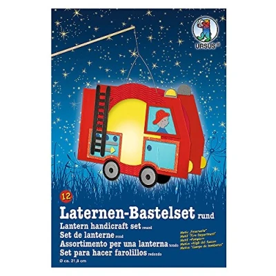 Abbildung von URSUS Papierlaterne Laternen Bastelset 12 Feuerwehr
