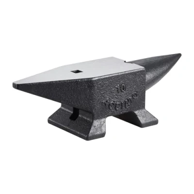 Abbildung von VEVOR 10kg Schmiedeamboss 55HRC Stahl Schmiede Werkzeug 35, 3x11, 3x16cm Amboss mit einer Arbeitsfläche von 355x110mm, Abflachen Schmieden und Formen Metall, Cast Iron Anvil 22 LBS, Schwarz &amp; Grau