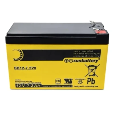 Abbildung von SUN Battery SB12 7.2V0 12V 7,2Ah Blei Akku AGM mit VDs
