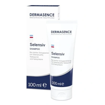Abbildung von DERMASENCE Selensiv Shampoo, 100 ml Intensivkur bei stark schuppender Kopfhaut beugt neuer Schuppenbildung vor nicht austrocknend parfümfrei