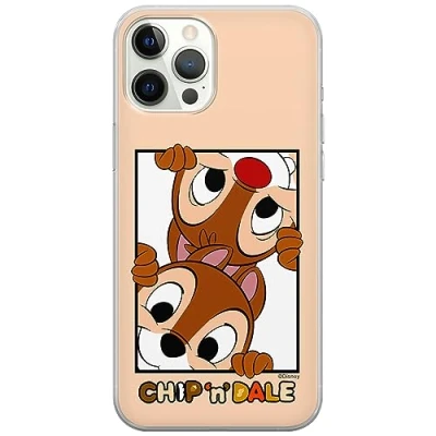 Abbildung von ERT GROUP Handyhülle für iPhone 12/12 PRO Original und offiziell Lizenziertes Disney Muster Chip &amp; Dale 005 optimal an die Form des Handy angepasst, hülle aus TPU