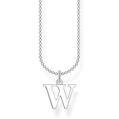 Abbildung von Thomas Sabo Damen Halskette Buchstabe X silber 925 Sterlingsilber, 38 45 cm Länge