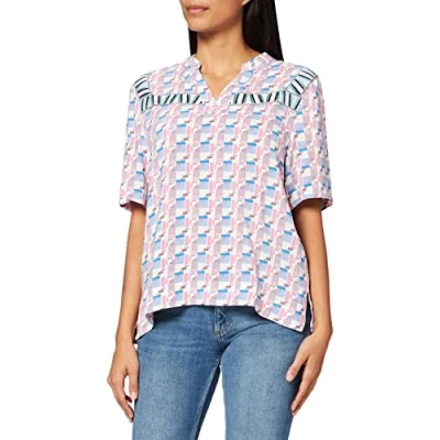 Abbildung von Desires ,Women&#039;s ,Divya Blouse, 0023P SEEDPEARL CREAM PR ,S