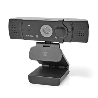 Abbildung von Nedis WCAM120BK Webcam Full HD@60fps / 4K@30fps Autofokus Eingebautes Mikrofon Schwarz