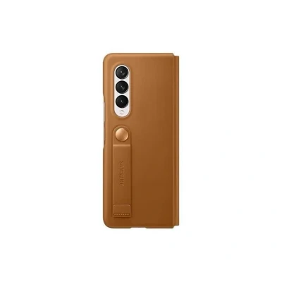 Abbildung von Samsung Leder Flip Cover Braun Galaxy Z Fold3