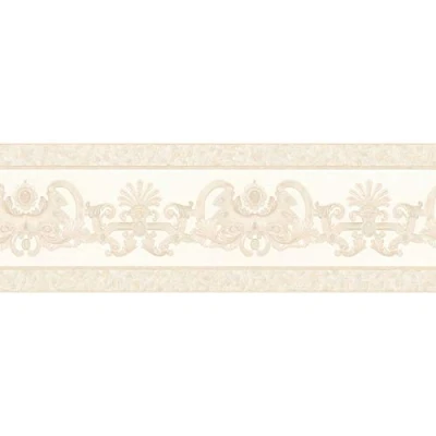 Abbildung von A.S. Création Bordüre &quot;Only Borders&quot;, Barock ornamental gemustert, Tapete Borte Wohnzimmer Schlafzimmer Küche Flur Design Optik