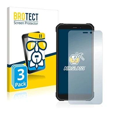 Abbildung von BROTECT Schutzglas für Oukitel WP20 Pro (3 Stück) Schutzfolie Panzer Folie Glas [Extrem Kratzfest 9H, Anti Fingerprint, Ultra Transparent]