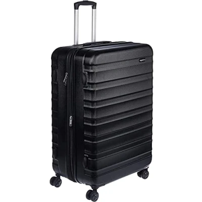 Abbildung von Amazon Basics Hartschalen Koffer 78 cm, Schwarz