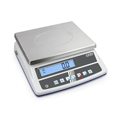 Abbildung von KERN Tischwaage FCD (Wägebereich 15 kg, Ablesbarkeit 0,5 g, Wägeplatte 230x300 cm, Paketwaage, integrierter Akku) 10K 3