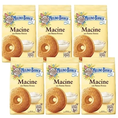 Abbildung von MULINO BIANCO Macine Italienische Mürbeteigkekse mit Sahnegeschmack 350g x 6 Pakete