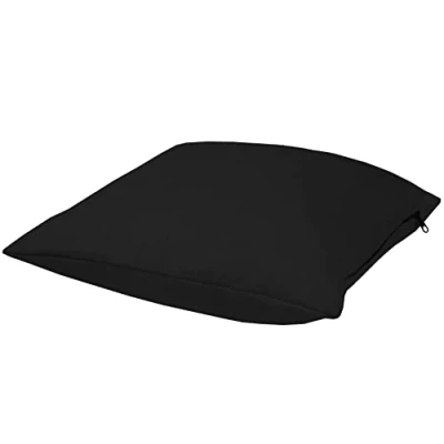 Abbildung von POKAR Palettenkissen Palettenauflagen mit abnehmbarem Bezug Palettenauflage Palettenmöbel Palettensofa, Deko Kissen 40x40, Schwarz