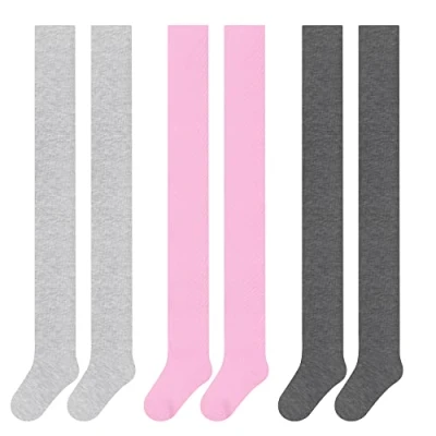 Abbildung von L&amp;K II 3er Pack Kinder Mädchen Jungen Strumpfhose Strickstrumpfhose mehrfarbig 2710F 86 92