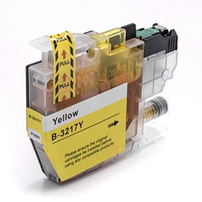 Abbildung von vhbw Tintenpatrone gelb 12ml Ersatz für Brother LC 3217Y, LC3217Y Druckerpatrone + Chip