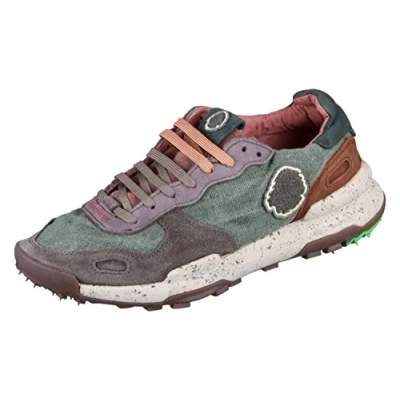 Abbildung von Satorisan Casual Sneaker Herren und Damen Chacrona Linen Vintage Leder Leinen Sportschuhe Bequem, Nachhaltig Dauerhaft Farbe Wild Grass Größe 42
