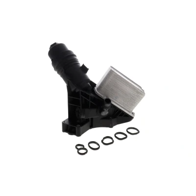 Abbildung von VEMO V20 60 1662 Ölkühler mit Ölfiltergehäuse, Ölkühler, Dichtungen Filter, Schrauben BMW: 1 Schrägheck, 3 Touring, Limousine