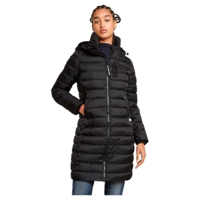 Abbildung von G STAR Hooded Wintermantel, Damen, Größe: Large, Dk black