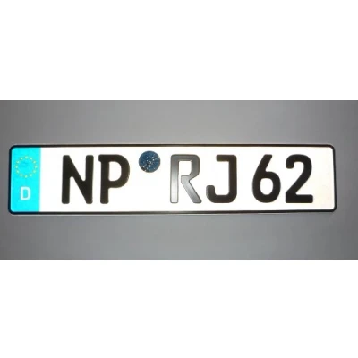 Abbildung von Euro KFZ Kennzeichen 520x110