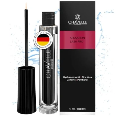 Abbildung von Chavelle Sensation Lash Wimpernserum Eyelash Serum für lange Wimpern &amp; dichte Augenbrauen intensiv Booster Wachstum parabenfrei