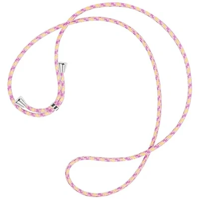 Abbildung von mtb more energy® Ersatz Band für Handykette Summer Vibes inklusive Endkappen (Silber) hochwertige Austausch Kordel Seil Kette